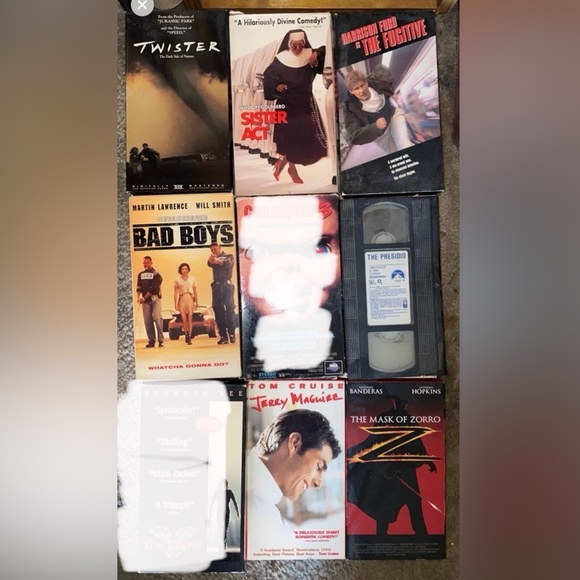 Vhs lot untested used .top gun is sealed new - Picture 4 of 6
